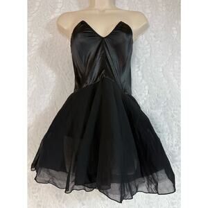 NWT Dolls Kill Trickz N’ Treatz Goth Fairy Witch Black Tulle Tutu Mini Dress Sm